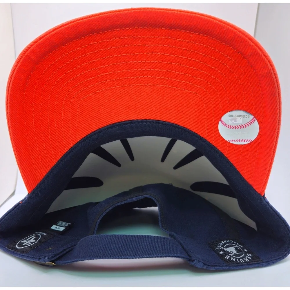 47 Brand Houston Astros MLB Baseball Cap Navy Orange Adjustable Hat OSFA